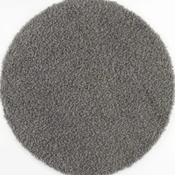 Loca Shaggy Rond Vloerkleed Hoogpolig Grijs - 240 CM Ø