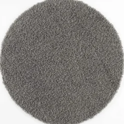 Loca Shaggy Rond Vloerkleed Hoogpolig Grijs - 240 CM Ø