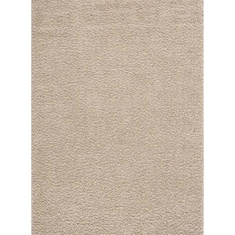 Loca Shaggy Vierkant Vloerkleed Hoogpolig Beige - 300x300 CM