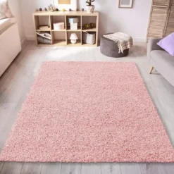 Loca Shaggy Vloerkleed Hoogpolig Roze - 140x200 CM