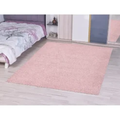 Loca Shaggy Vloerkleed Hoogpolig Roze - 140x200 CM