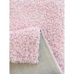 Loca Shaggy Vloerkleed Hoogpolig Roze - 140x200 CM