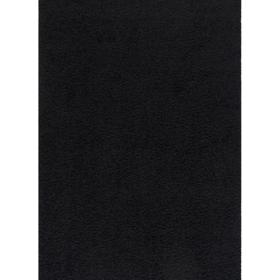 Loca Shaggy Vloerkleed Hoogpolig Zwart - 200x290 CM