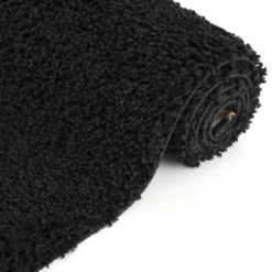 Loca Shaggy Vloerkleed Hoogpolig Zwart - 200x290 CM