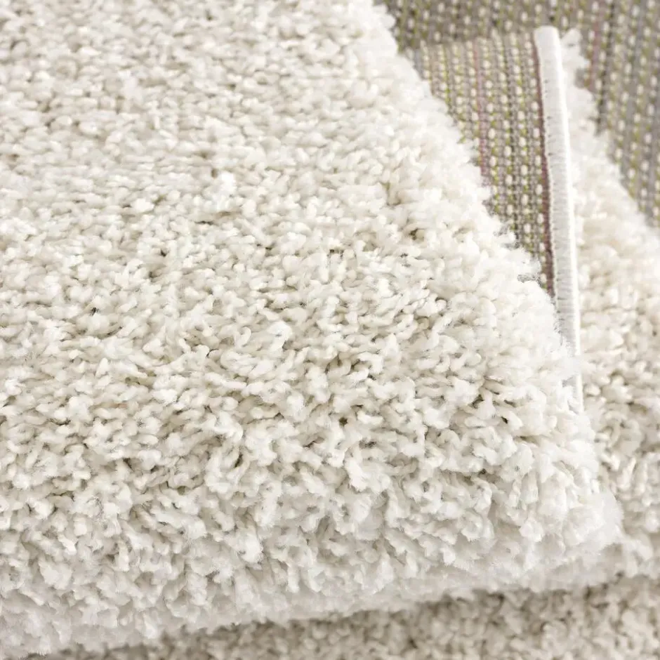 Loca Shaggy Vloerkleed Hoogpolig Creme - 240x340 CM