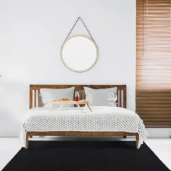 Loca Shaggy Vloerkleed Hoogpolig Zwart - 160x230 CM