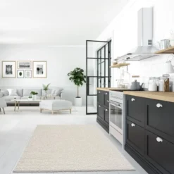 Loca Shaggy Vloerkleed Hoogpolig Creme - 300x400 CM