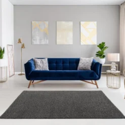 Loca Shaggy Vloerkleed Hoogpolig Grijs - 160x230 CM
