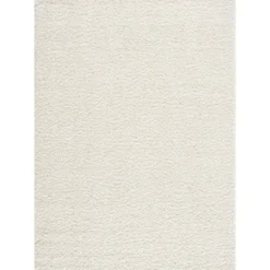 Loca Shaggy Vloerkleed Hoogpolig Creme - 120x170 CM