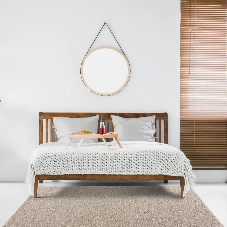 Loca Shaggy Vloerkleed Hoogpolig Beige - 120x170 CM