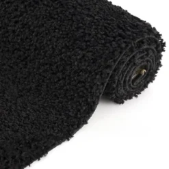 Loca Shaggy Vloerkleed Hoogpolig Zwart - 240x340 CM