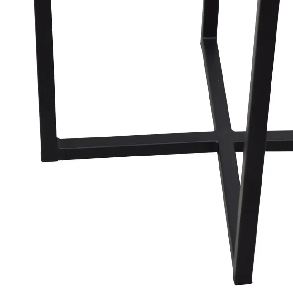 LOFT42 Beau bijzettafel - Rond - Zwart - Metaal