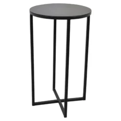 LOFT42 Beau bijzettafel - Rond - Zwart - Metaal