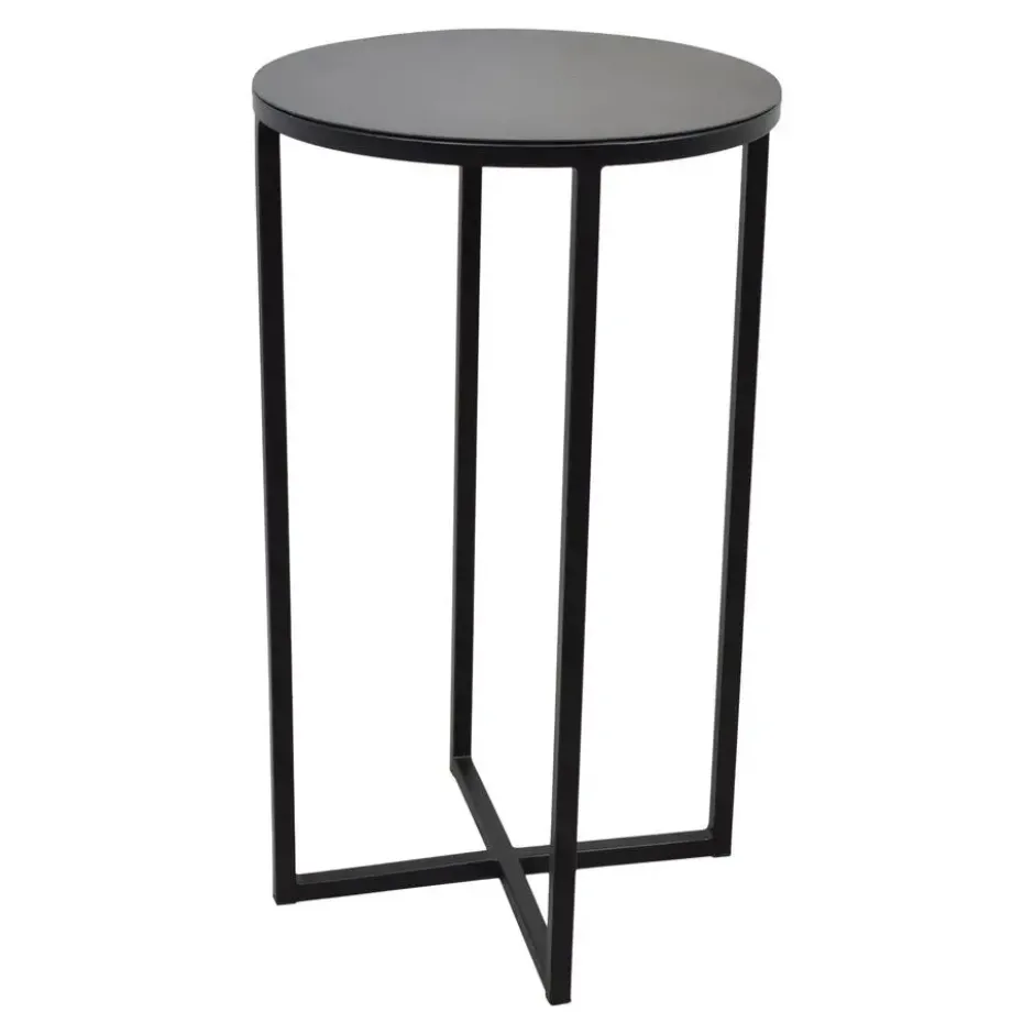 LOFT42 Beau bijzettafel - Rond - Zwart - Metaal