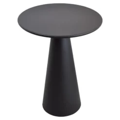 LOFT42 Bijzettafel Ferry trompetvoet - Metaal - Zwart - 60x44