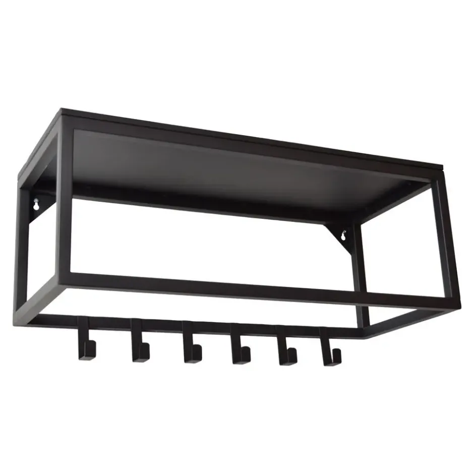 LOFT42 Blacky Kapstok - Zwart – Metaal – 6 haken