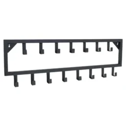 LOFT42 Bono Kapstok - Zwart – Metaal – 15 haken - 80x26x4
