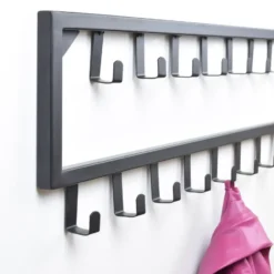 LOFT42 Bono Kapstok - Zwart – Metaal – 15 haken - 80x26x4