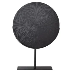 LOFT42 Burst Ornament op voet - Zwart Metaal Ø36cm