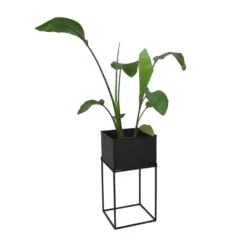 LOFT42 Flora Plantenbak vierkant - Metaal - Zwart
