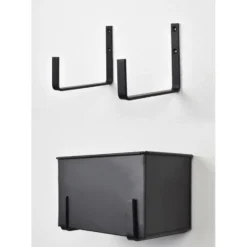 LOFT42 Flora Wand Plantenbak Large - Opbergbox - Metaal - Mat Zwart