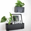 LOFT42 Flora Wand Plantenbak Small - Opbergbak - Metaal - Mat Zwart