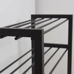 LOFT42 Hall Dubbel schoenenrek - Metaal - Zwart