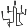 LOFT42 Hook Kandelaar - 5 Kaarsen - Metaal - Mat Zwart - 44x42x16