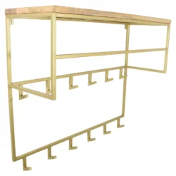 LOFT42 Jip Kapstok - 12 haken - Metaal - Goud - 100x80x33