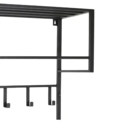 LOFT42 Kapstok Boris - Zwart – Metaal – 12 haken - 90x80x30