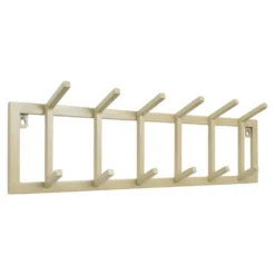 LOFT42 Kapstok Jaimy Single - Beige – Metaal – 6 dubbele haken - 80x24x12