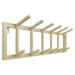 LOFT42 Kapstok Jaimy Single - Beige – Metaal – 6 dubbele haken - 80x24x12