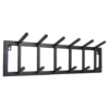 LOFT42 Kapstok Jaimy Single - Zwart – Metaal – 6 dubbele haken - 80x24x12