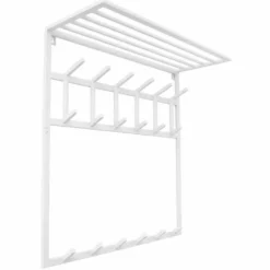 LOFT42 Kapstok Jaimy - Wit – Metaal – 6 dubbele haken - 80x80x30