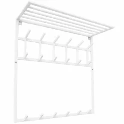 LOFT42 Kapstok Jaimy - Wit – Metaal – 6 dubbele haken - 80x80x30