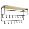 LOFT42 Petri Kapstok - 15 haken - Metaal - Zwart - 100x57x30