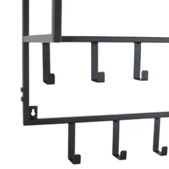 LOFT42 Petri Kapstok - 15 haken - Metaal - Zwart - 100x57x30
