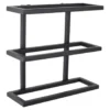 LOFT42 Pinot Wandwijnrek - 3 flessen - Metaal - Zwart - 26x27x11