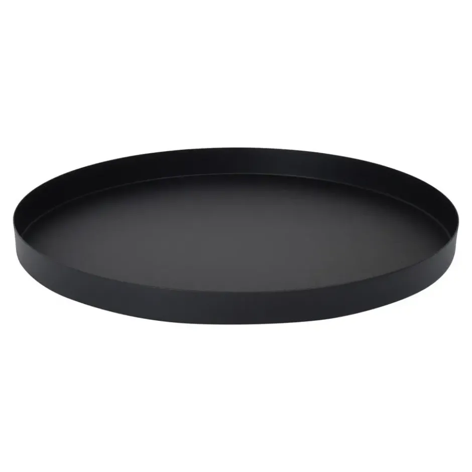 LOFT42 Serva Metalen Dienblad – Zwart – Ø40 cm