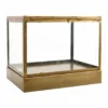 LOFT42 Showy Glazen Display Box Antiek Messing - Metaal - (27x30x20)