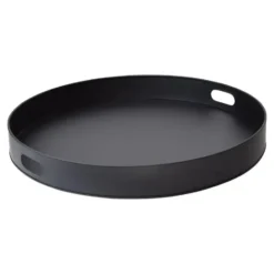 LOFT42 Tray Metalen Dienblad – Zwart – Ø40 cm