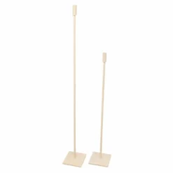 LOFT42 Vloerkandelaar Set Eve vierkant - Beige metaal