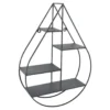 LOFT42 Wally Wandrek Druppel - Metaal - Mat Zwart - 50x70x15