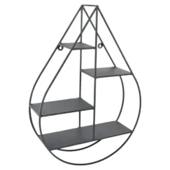 LOFT42 Wally Wandrek Druppel - Metaal - Mat Zwart - 50x70x15