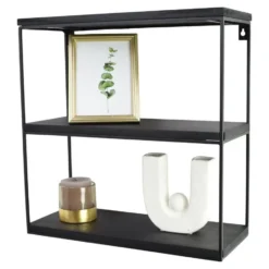 LOFT42 Wally Wandrek met Zwart Mangohout - Metaal - 45x45x18