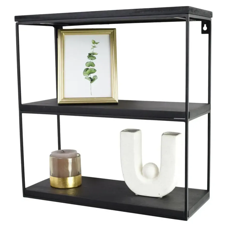 LOFT42 Wally Wandrek met Zwart Mangohout - Metaal - 45x45x18