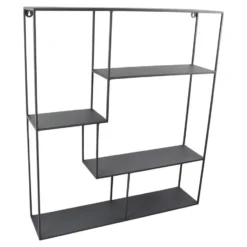 LOFT42 Wally Wandrek Rechthoek - Metaal - Mat Zwart - 80x70x15