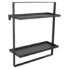 LOFT42 Wandrek Dymo - Zwart – Metaal – 60x50x15