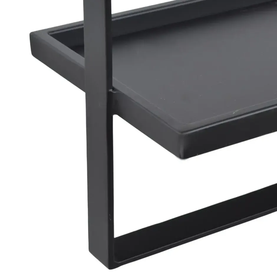 LOFT42 Wandrek Dymo - Zwart – Metaal – 60x50x15