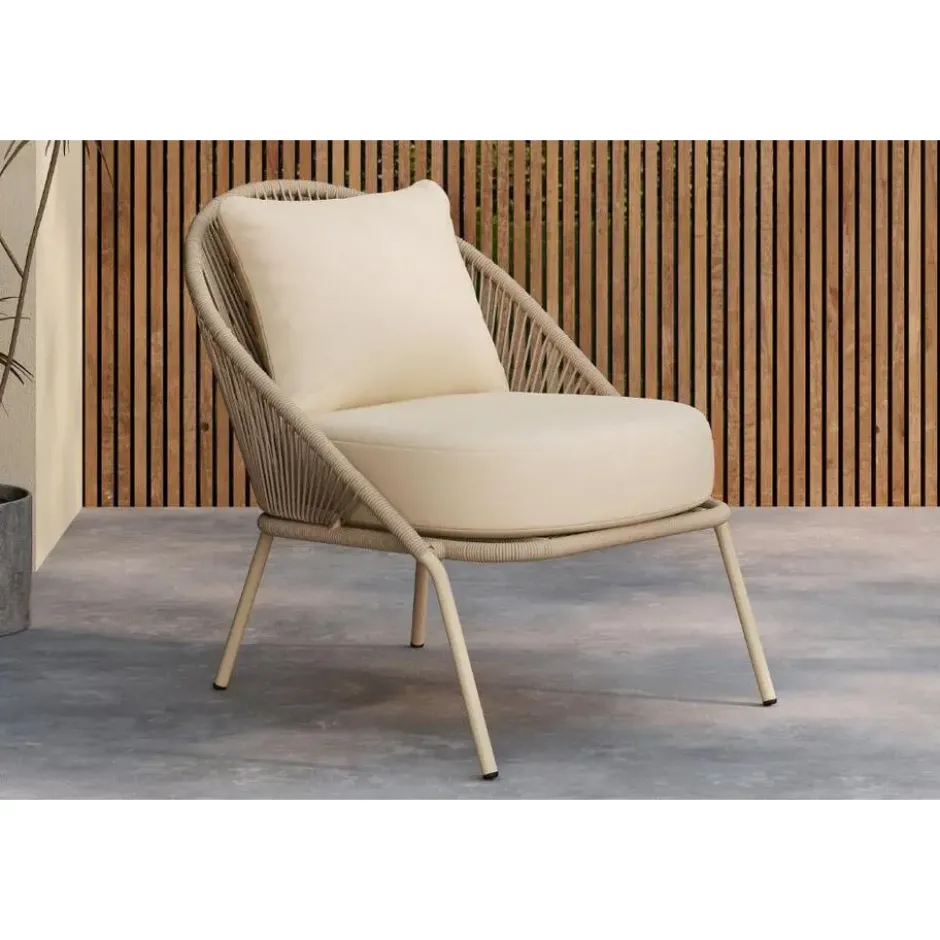 Loungestoel Beige - Lindos - Set van 2